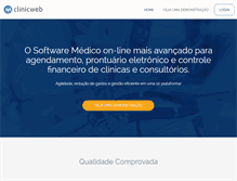 Tablet Screenshot of clinicweb.com.br